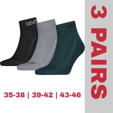 Zokni Levi's® Uni Mid Cut Orange Tab 3xBGG Pack 701239474007