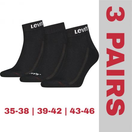 Zokni Levi's® Uni Mid Cut Orange Tab 3xB Pack 701239474001