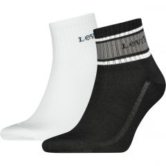 Zokni Levi's® Mid Cut Stacked Sceipt Logo 2xWB Pack 701241857001
