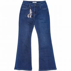 Nadrág M. Sara Denim 3173 Flare Super Stretch Dark Blue Nadrág M. Sara Denim 3173 Flare Super Stretch Dark Blue