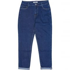 Nadrág M. Sara Denim 1506 Mom Dark Blue Stretch
