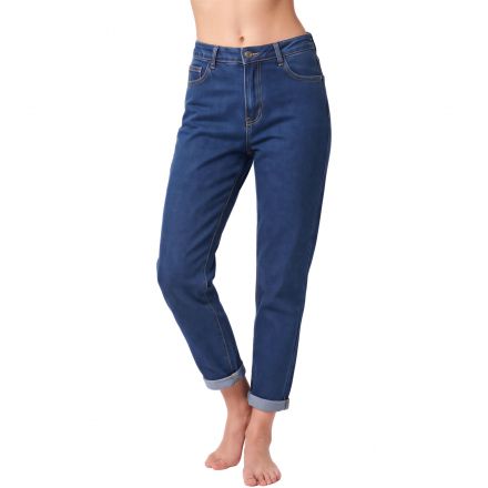 Nadrág M. Sara Denim 1506 Mom Dark Blue Stretch