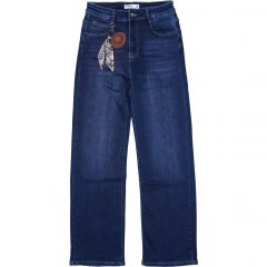 Nadrág M. Sara Denim 5988 Wide Leg Dark Blue Rodeo SuperStretch Nadrág M. Sara Denim 5988 Wide Leg Dark Blue Rodeo SuperStretch