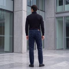 Nadrág Harpia Klasszikus Sötétkék kordbársony nadrág (sztreccs)