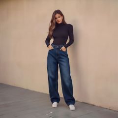 Nadrág M. Sara Denim 5967 Thermo Baggy Flex Urban